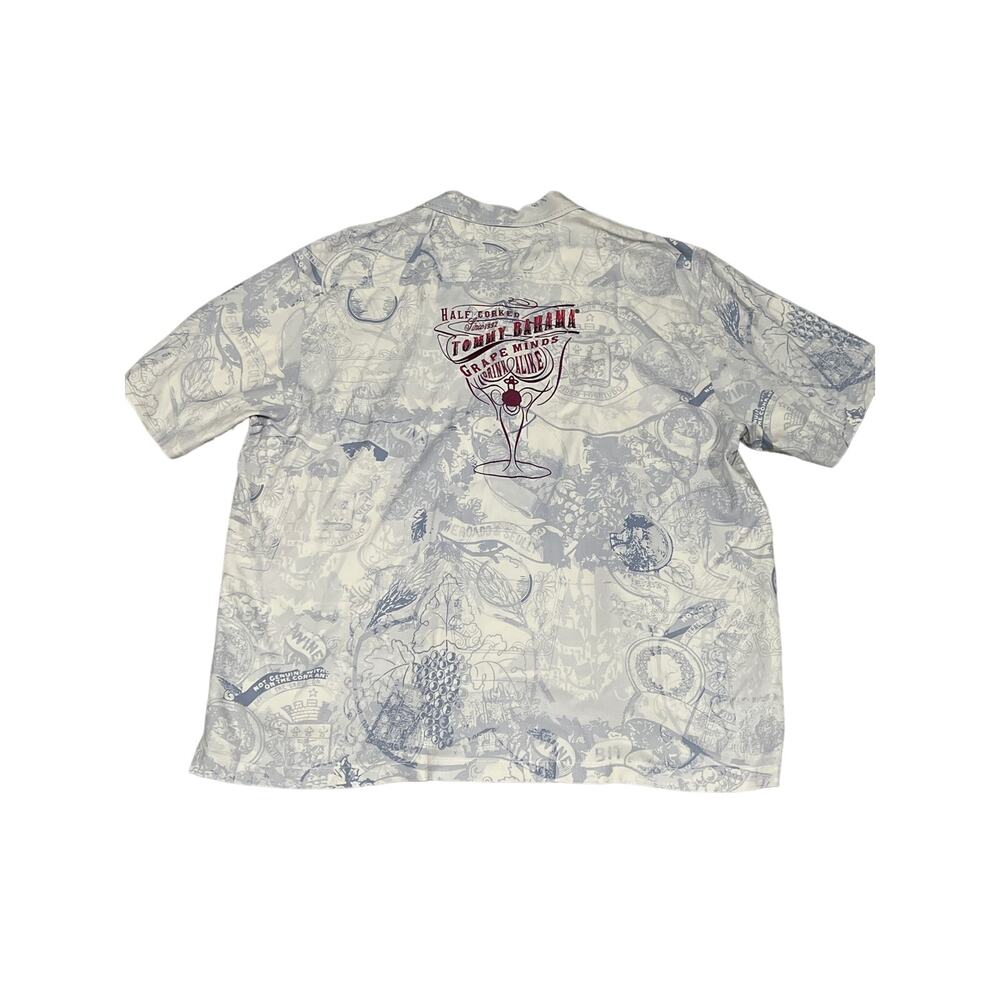 Tommy Bahama Short Sleeve Buttonup, 100% Silk,‎ Embroidered, 3XL, 892-Y - Picture 3 of 6
